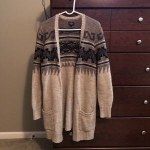 Brown Knit Cardigan